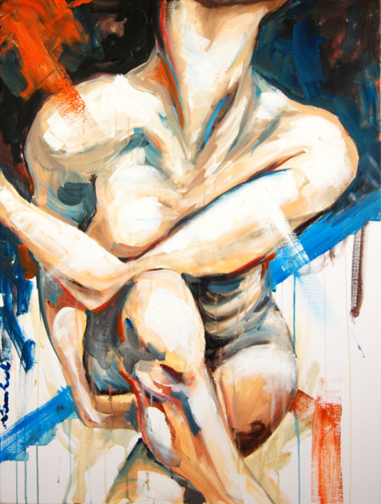 Pintura titulada "Without sex" por Christophe Lambert, Obra de arte original, Acrílico