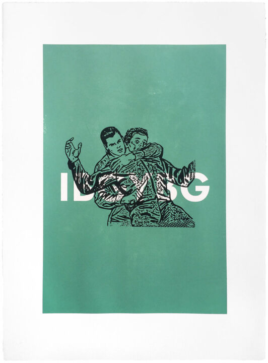 Estampas & grabados titulada "IBGYBG" por Christopher Johns, Obra de arte original, Serigrafía