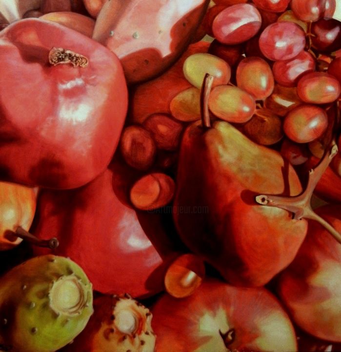 Ζωγραφική με τίτλο "Autumn fruit.jpg" από Christopher David Moore, Αυθεντικά έργα τέχνης