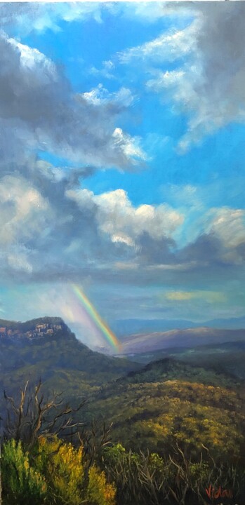 Painting titled "After the storm - B…" by Christopher Vidal, Original Artwork, Oil