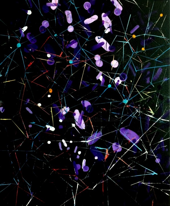 Pittura intitolato "Neurons" da Christopher Walker, Opera d'arte originale, Olio