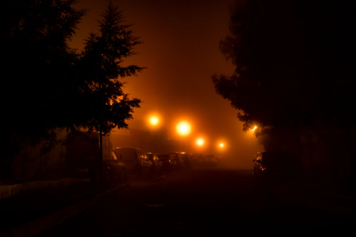 Photography titled "Golden Ray Street" by Christopher Hanz, Original Art, Digital Photography