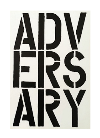 Painting titled "Adversary, 1989" by Christopher Wool, Original Artwork