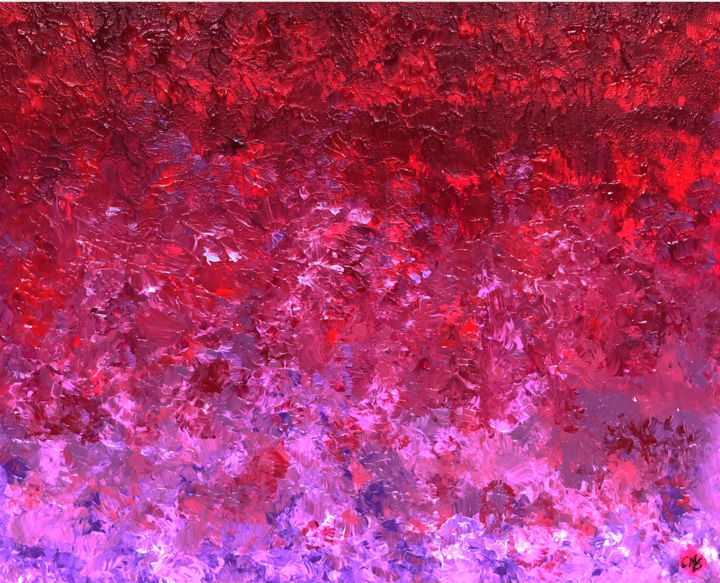 Peinture intitulée "Ice and Fire" par Chromashi, Œuvre d'art originale, Acrylique Monté sur Châssis en bois