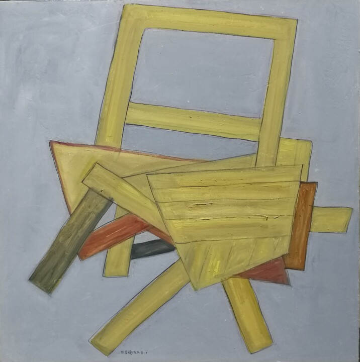 Dessin intitulée "椅子--2" par Chu Gou Zhang, Œuvre d'art originale, Autre