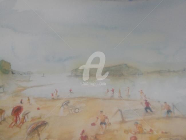 Картина под названием "Beach" - Macthreinir, Подлинное произведение искусства