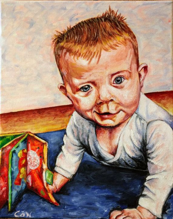 Painting titled "No. 2 - Saoirse, ye…" by Ciarán Ó Néill, Original Artwork, Oil