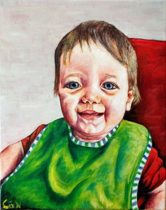 Painting titled "No. 3 - Elling, yea…" by Ciarán Ó Néill, Original Artwork, Oil