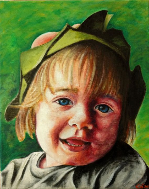 Schilderij getiteld "No. 6 - Saoirse, ye…" door Ciarán Ó Néill, Origineel Kunstwerk, Olie