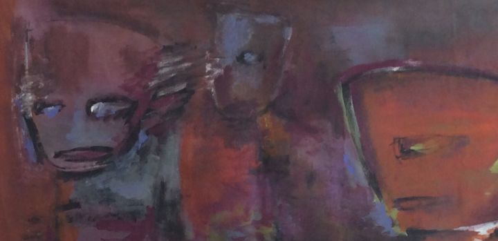 Pintura intitulada "Contemplação II" por Cida Sanchez, Obras de arte originais,
