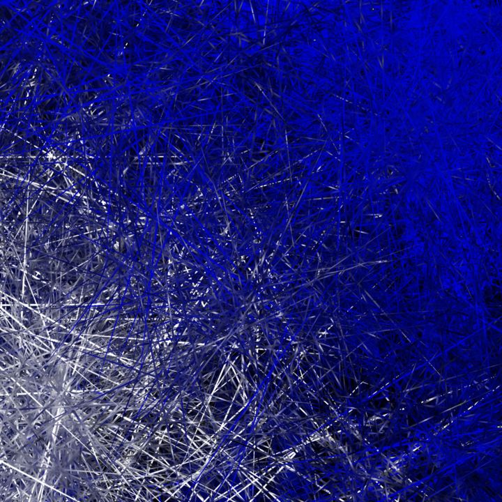 Digitale Kunst getiteld "Dark Side of Blue L…" door Cila, Origineel Kunstwerk, Digitaal Schilderwerk