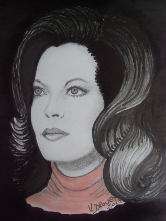 0109 Portrait Romy Schneider 2017 02jpg Dessin Par Valérie