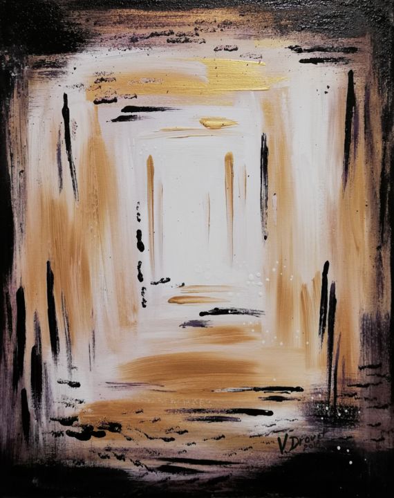 Peinture intitulée "porte-doree.jpg" par Valérie Drouet, Œuvre d'art originale, Acrylique