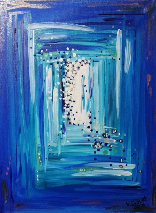 Painting titled "oxygene.jpg" by Valérie Drouet, Original Artwork, Acrylic