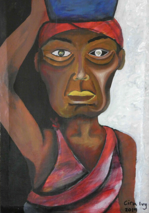 Painting titled "Strength of a Woman" by Ciru Ivy, Original Artwork, Acrylic