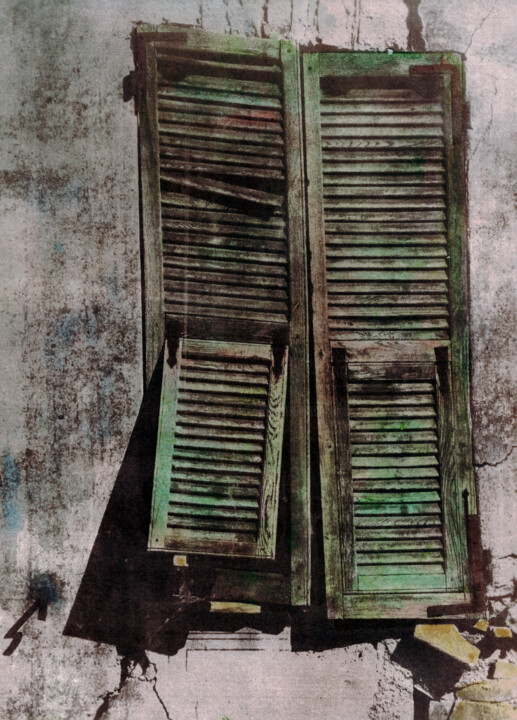 Fotografie mit dem Titel "la fenêtre oubliée.…" von Francesco Damosso, Original-Kunstwerk, Analog Fotografie