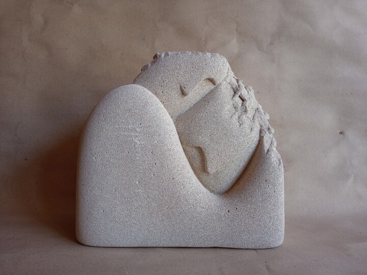 Sculpture titled "All You Need Is Lov…" by Cister Silva, Original Artwork, Aerated concrete
