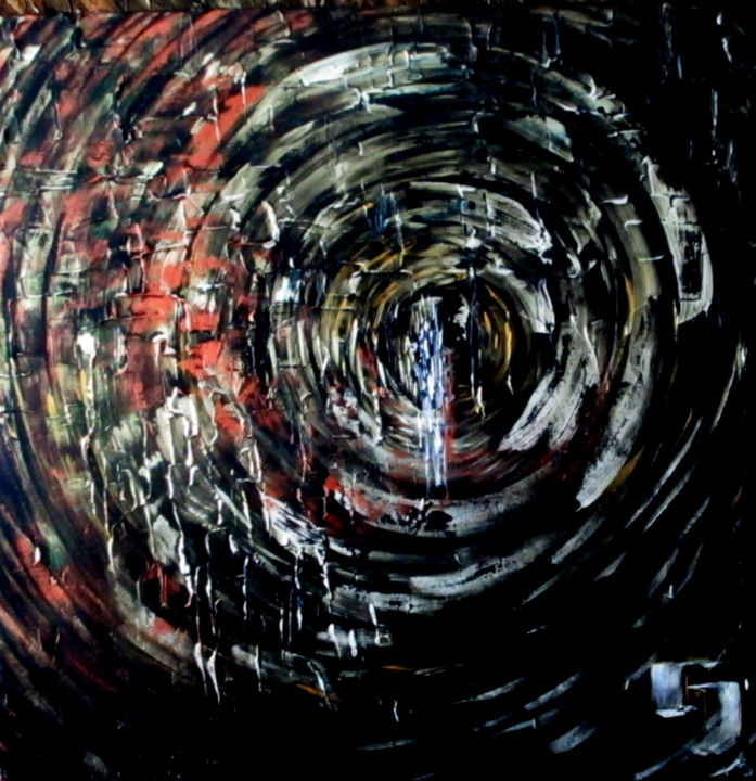 Painting titled "THE END OF THE TUNN…" by Cj Arts, Original Artwork, Acrylic