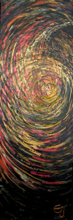 Painting titled "THE EYE BEHIND THE…" by Cj Arts, Original Artwork, Acrylic