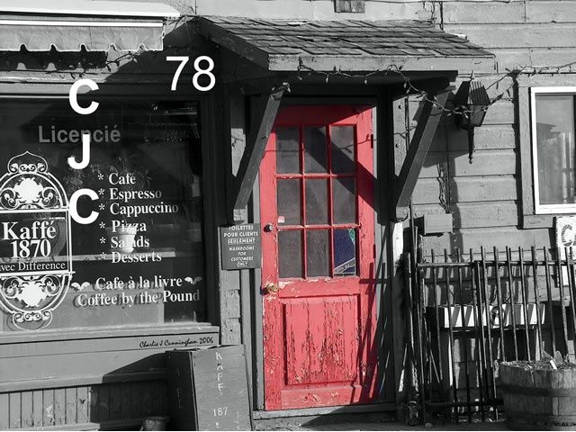 Photography titled "Red Door" by Charles Cunningham, Original Artwork