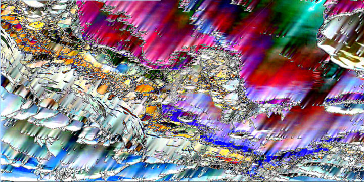 Arts numériques intitulée "Nébuleux incertain…" par Cj Perin, Œuvre d'art originale, Peinture numérique