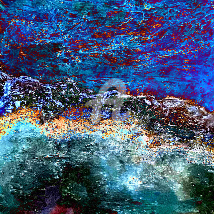 Arts numériques intitulée "Sur les rivages du…" par Cj Perin, Œuvre d'art originale, Peinture numérique