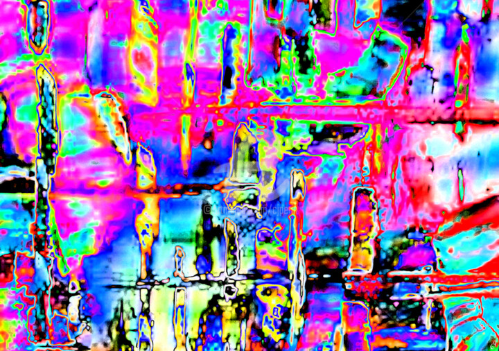 Digital Arts titled "Interprétation joye…" by Cj Perin, Original Artwork, Digital Painting