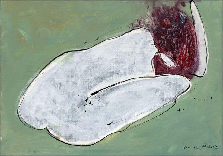 Картина под названием "Silence" - Jiri Havlik, Подлинное произведение искусства, Акрил