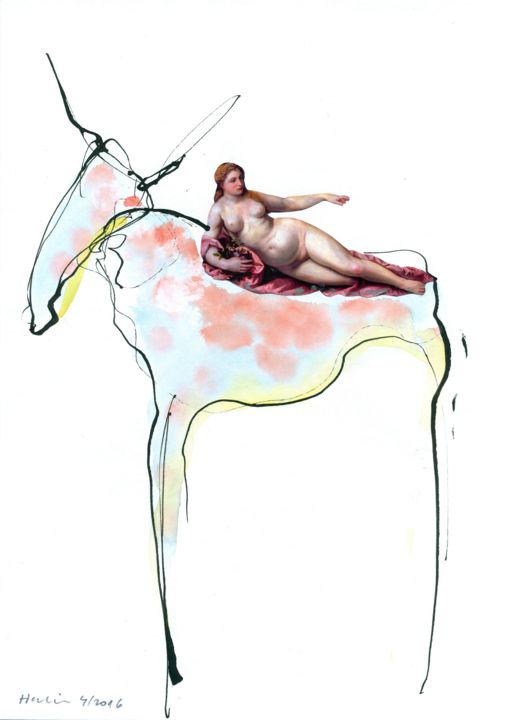 Digital Arts titled "On horseback (II.)" by Jiri Havlik, Original Artwork