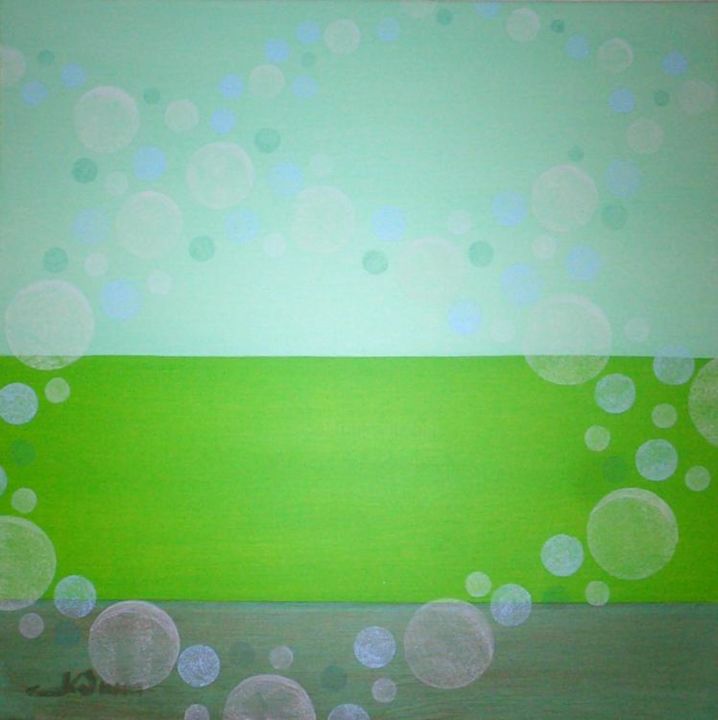 Peinture intitulée "Bubbles2" par Ck Svensson, Œuvre d'art originale