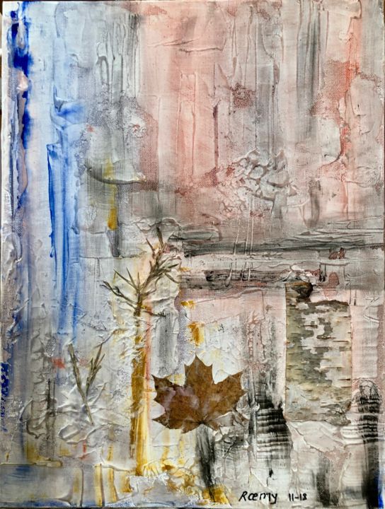Painting titled "Sous-bois" by Roemy, Original Artwork, Other