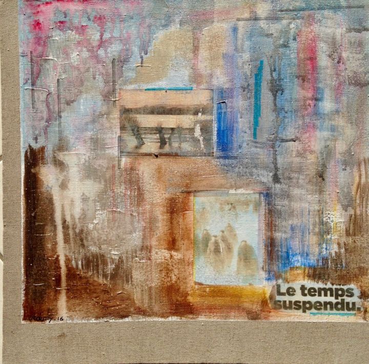 "le temps suspendu" başlıklı Tablo Roemy tarafından, Orijinal sanat, Akrilik