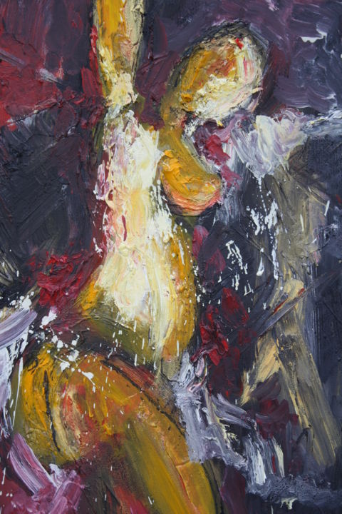 Painting titled "arrêtez moi" by Clara Bd, Original Artwork, Oil