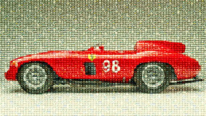 Arts numériques intitulée "Ferrari 857 SPORT" par Gaudi .C, Œuvre d'art originale, Travail numérique 2D