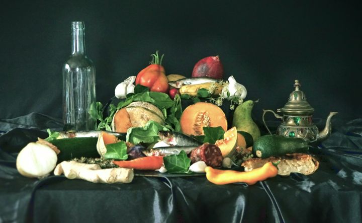 Photographie intitulée "La table provencale" par Gaudi .C, Œuvre d'art originale, Photographie non manipulée