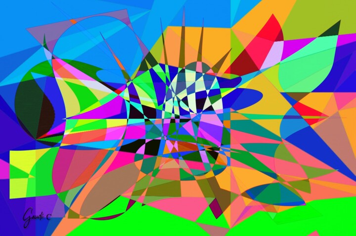 Цифровое искусство под названием "Le printemps par Vi…" - Gaudi .C, Подлинное произведение искусства, 2D Цифровая Работа