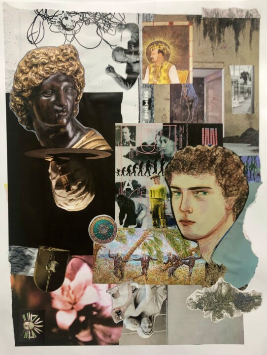 Collages intitulée "Ephémère" par Claire Gary Dalle, Œuvre d'art originale, Collages