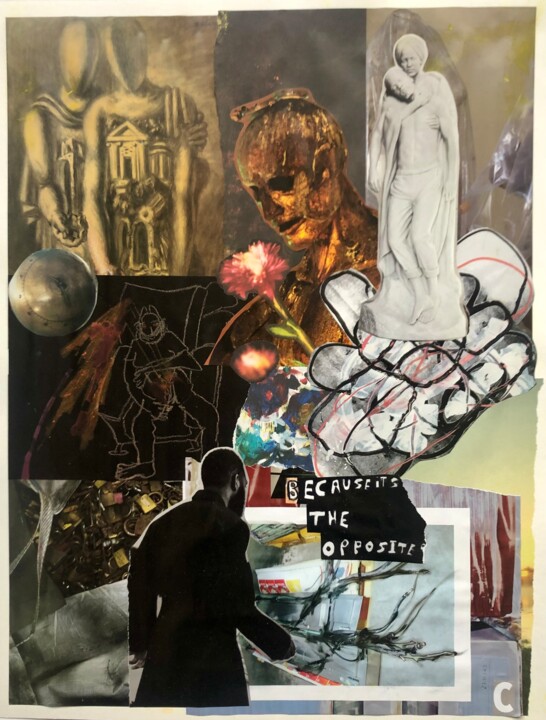 Collages intitulée "Because it's the op…" par Claire Gary Dalle, Œuvre d'art originale, Collages