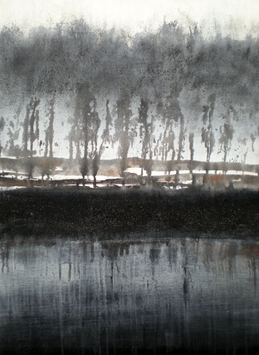 Pintura titulada "Baie de Somme" por Claire Mcinnerny, Obra de arte original, Acrílico