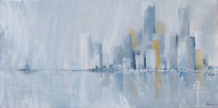Peinture intitulée "New-York" par Claire Morand, Œuvre d'art originale, Acrylique