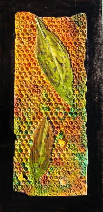 Peinture intitulée "Nid d'abeille" par Claire Soussan Alonso, Œuvre d'art originale, Acrylique