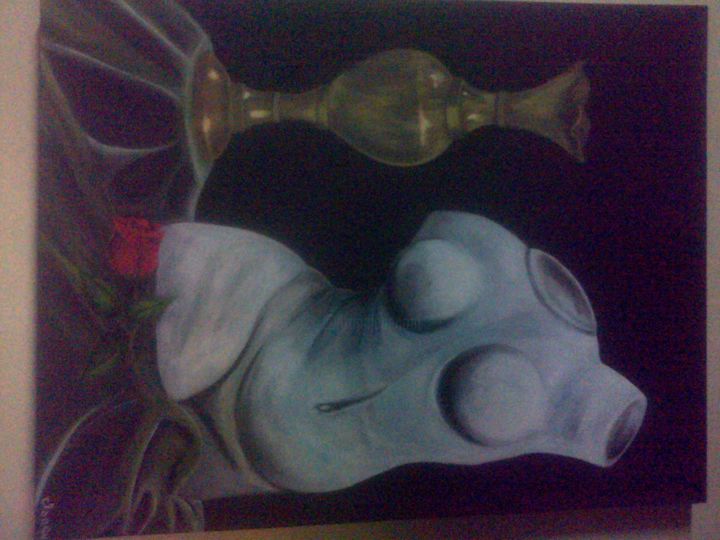 Painting titled "lujuria" by Clar94, Original Artwork