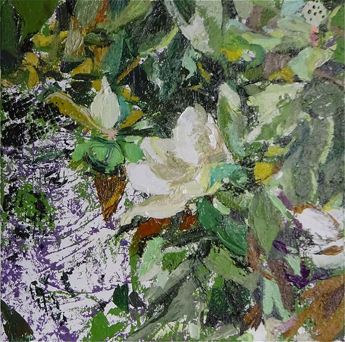 Pintura titulada "Magnolia Blossom PA…" por Clara Martí Aguasca, Obra de arte original, Acrílico