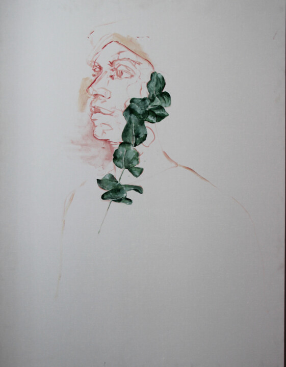 「Louis」というタイトルの絵画 Clara Ninelによって, オリジナルのアートワーク, オイル ウッドストレッチャーフレームにマウント