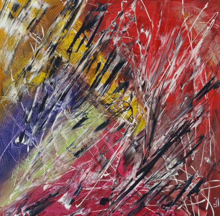 Peinture intitulée "Brume" par Clara Quillon, Œuvre d'art originale, Acrylique