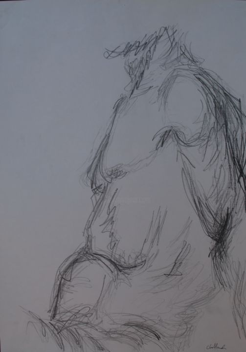 Male Nude Ii, Drawing by Clara Almada Artmajeur picture