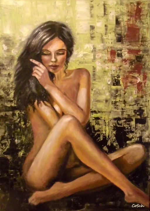 Painting titled "Sensuality" by Corina Schröder, Original Artwork, Oil