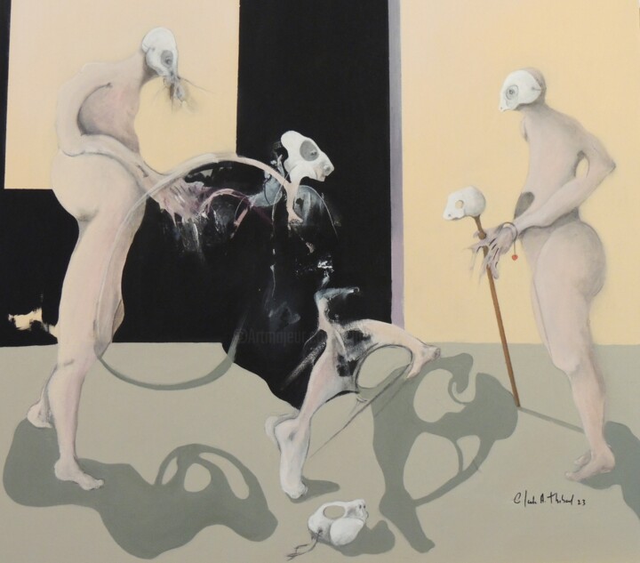 Peinture intitulée "MASCARADE" par Claude André Thibaud, Œuvre d'art originale, Acrylique