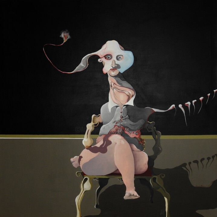 Картина под названием "MIGRAINE" - Claude André Thibaud, Подлинное произведение искусства