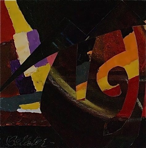 Peinture intitulée "couleurs abstraites…" par Claude Bellaton, Œuvre d'art originale